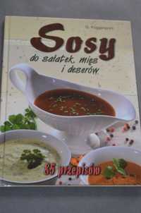 książka przepisy kulinarne Sosy do sałatek mięs i deserów