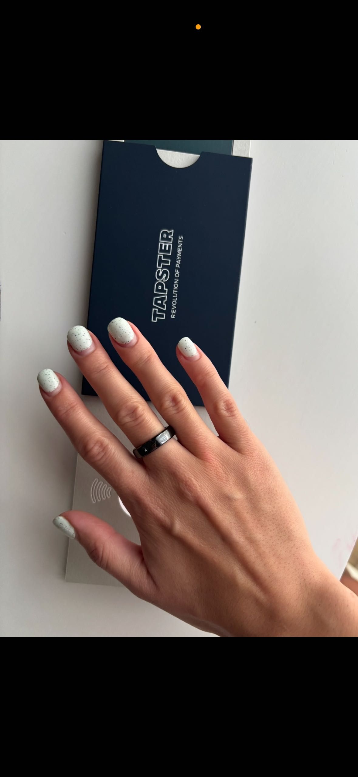 Ceramiczna obrączka płatnicza NFC/ Pierścionek Tapster
