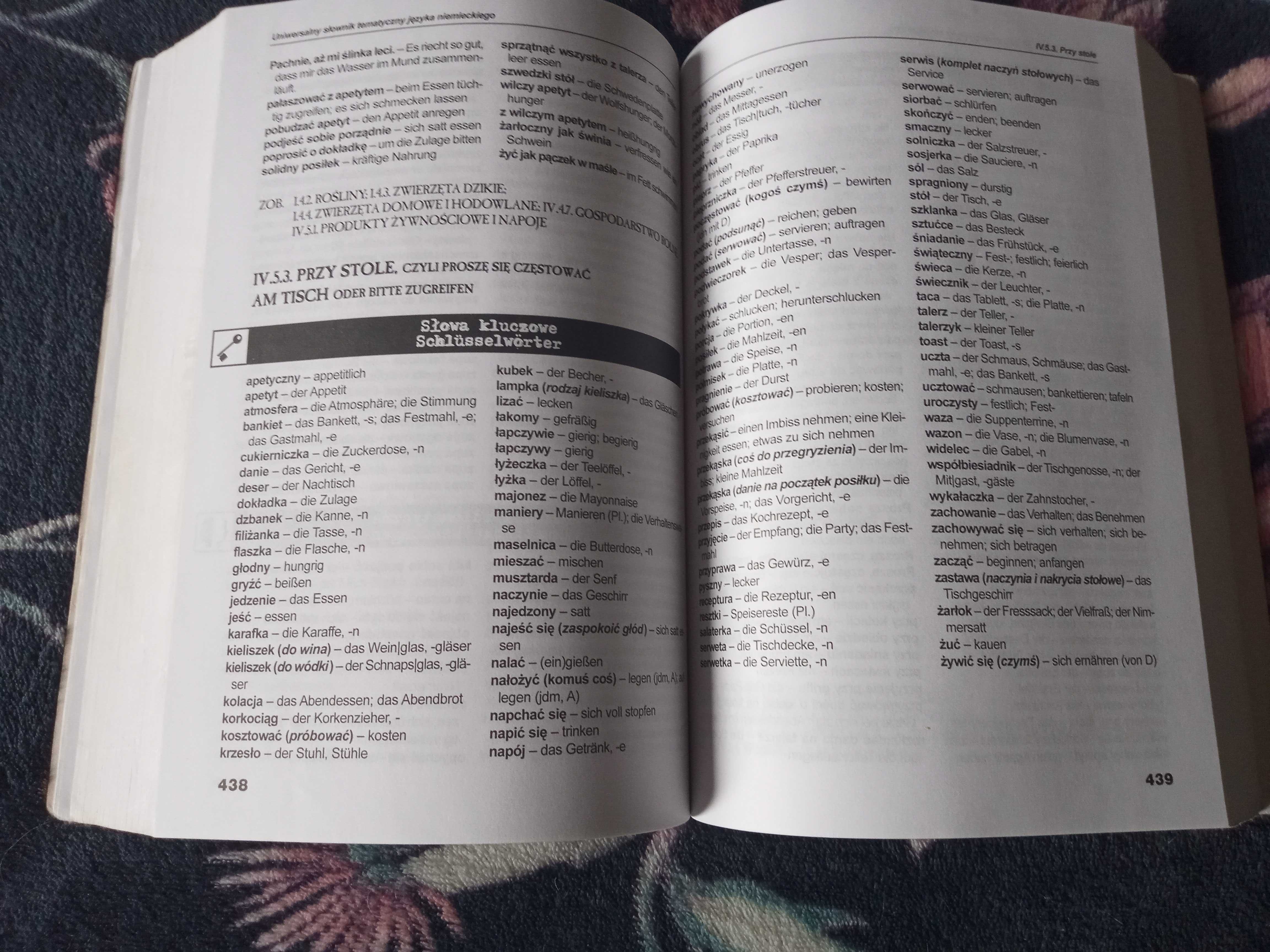 Uniwersalny słownik tematyczny języka niemieckiego 761 stron