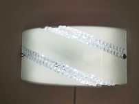 Kinkiet Lampa Led z kryształkami w stylu glamour