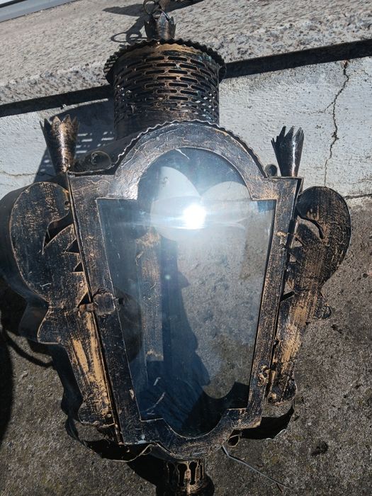 Conjunto de Candeeiros de Ferro Vintage