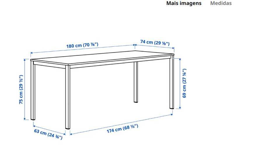 MESA DE REFEIÇÃO IKEA