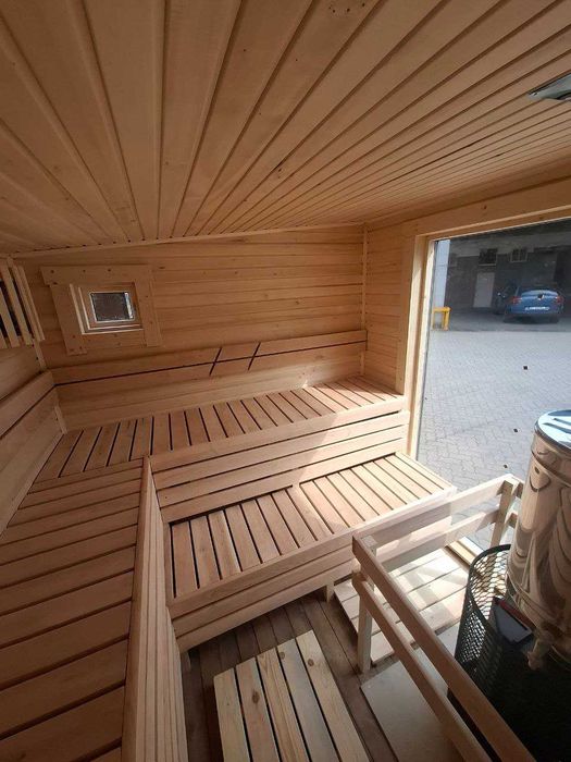 Sauna NOWOCZESNA MODERNO 6 metry Spa Ogrodowe Ocieplana
