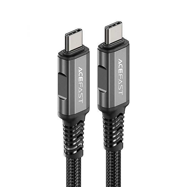 Kabel Acefast C1-09 USB-C / USB-C USB4 PD3.1/5A 1m - szaro-czarny