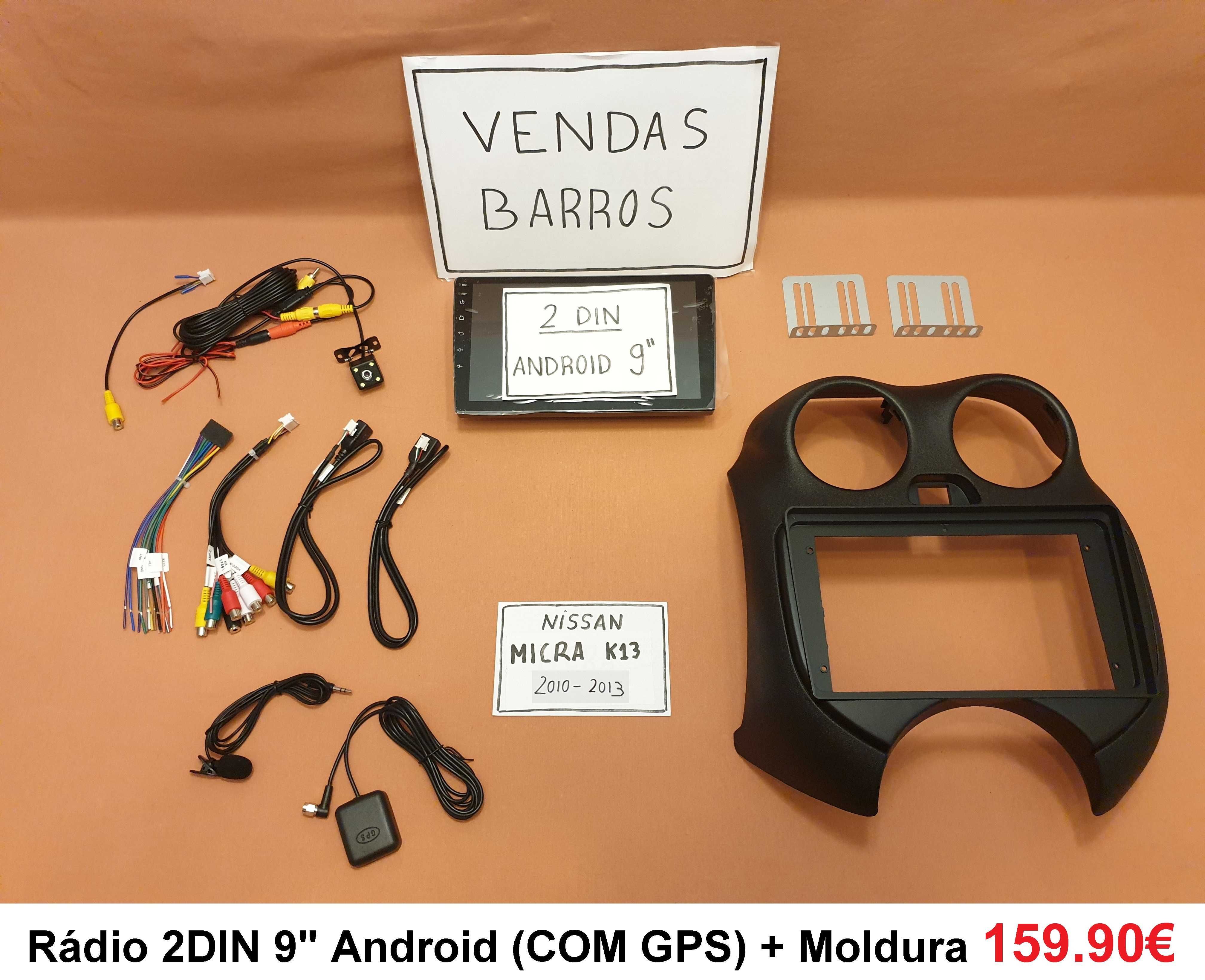 (NOVO) Rádio 2DIN • NISSAN Micra • K12 K13 • Android GPS [4+32GB]