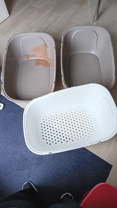 Caixa de areia com peneira