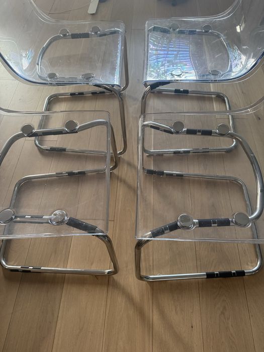 Krzesla przezroczyste Tobias IKEA x2