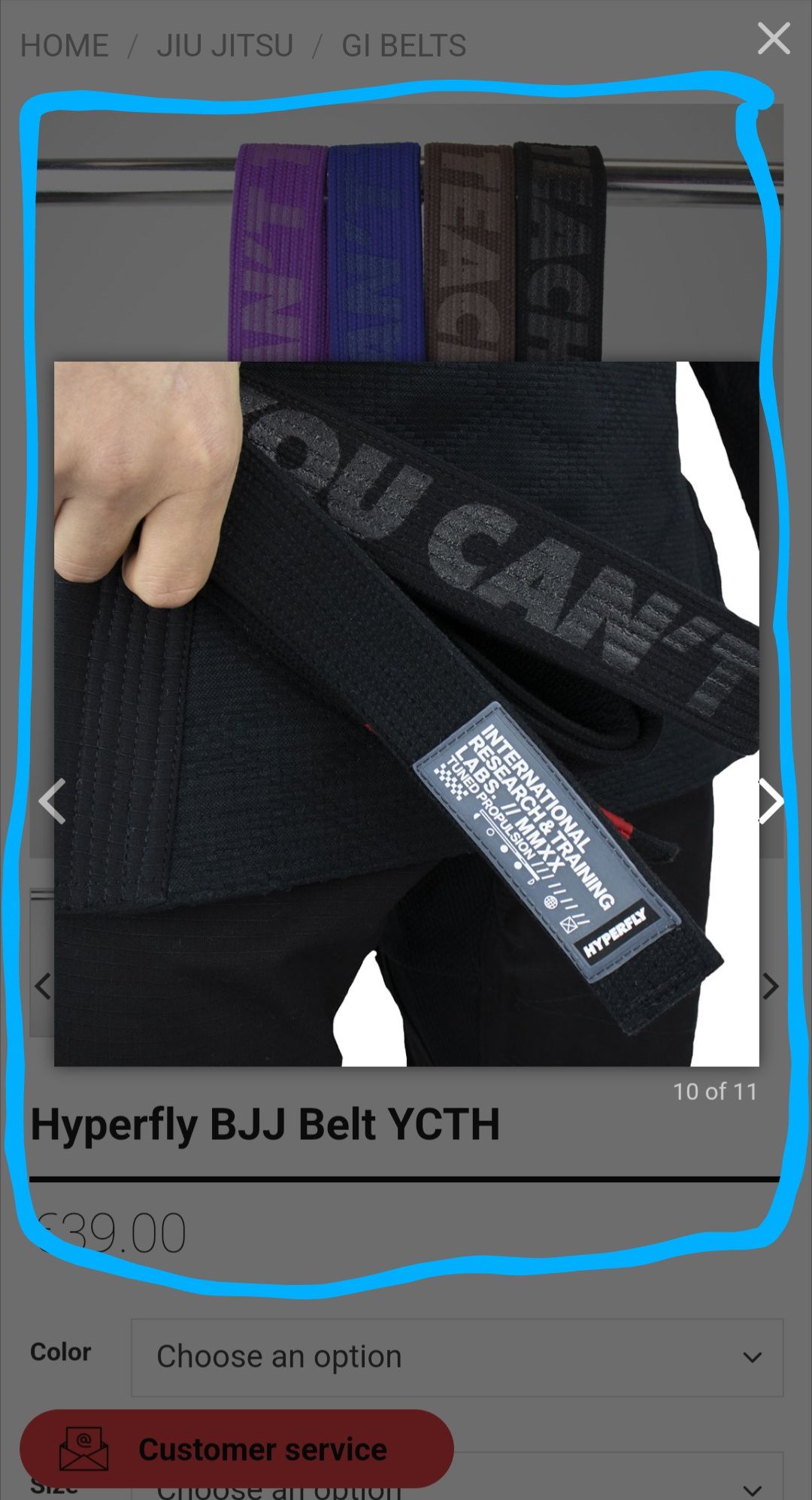 Faixa preta jiu-jitsu Hyperfly nova