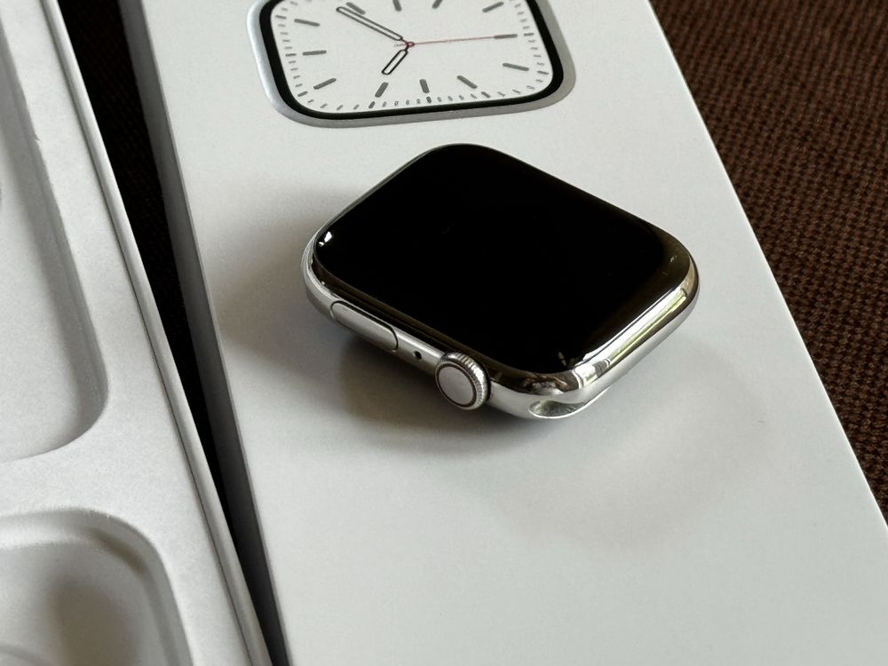 Apple Watch 7 45mm Stainless Steel LTE stal nierdzewna Gwarancja
