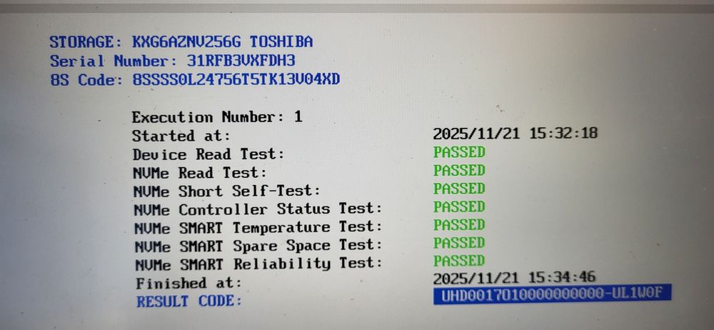 Toshiba SSD M.2 256GB