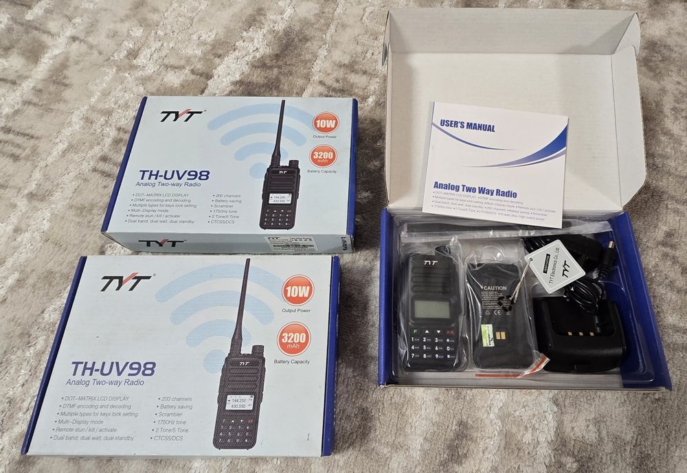 Продам три нові радіостанції TYT  TH-UV 98