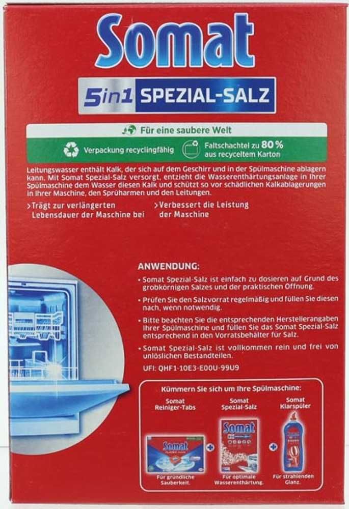 Sól do Zmywarki Zmywarek 5w1 SOMAT 1.2kg