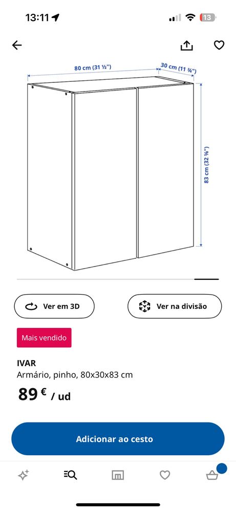 Armário IKEA ivar