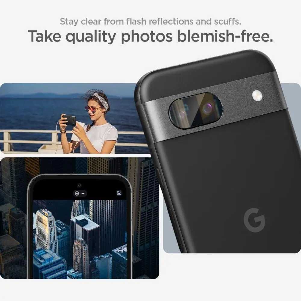 Защитное стекло на камеру Spigen EZ Fit Optik 2-Pack   Google Pixel 8a