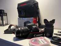 Aparat CANON EOS 700 D + Obiektyw Canon 18 - 135 + Akcesoria