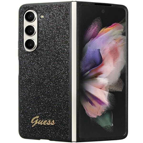 Etui Guess Glitter Script Na Samsung Galaxy Z Fold 5 - Czarne