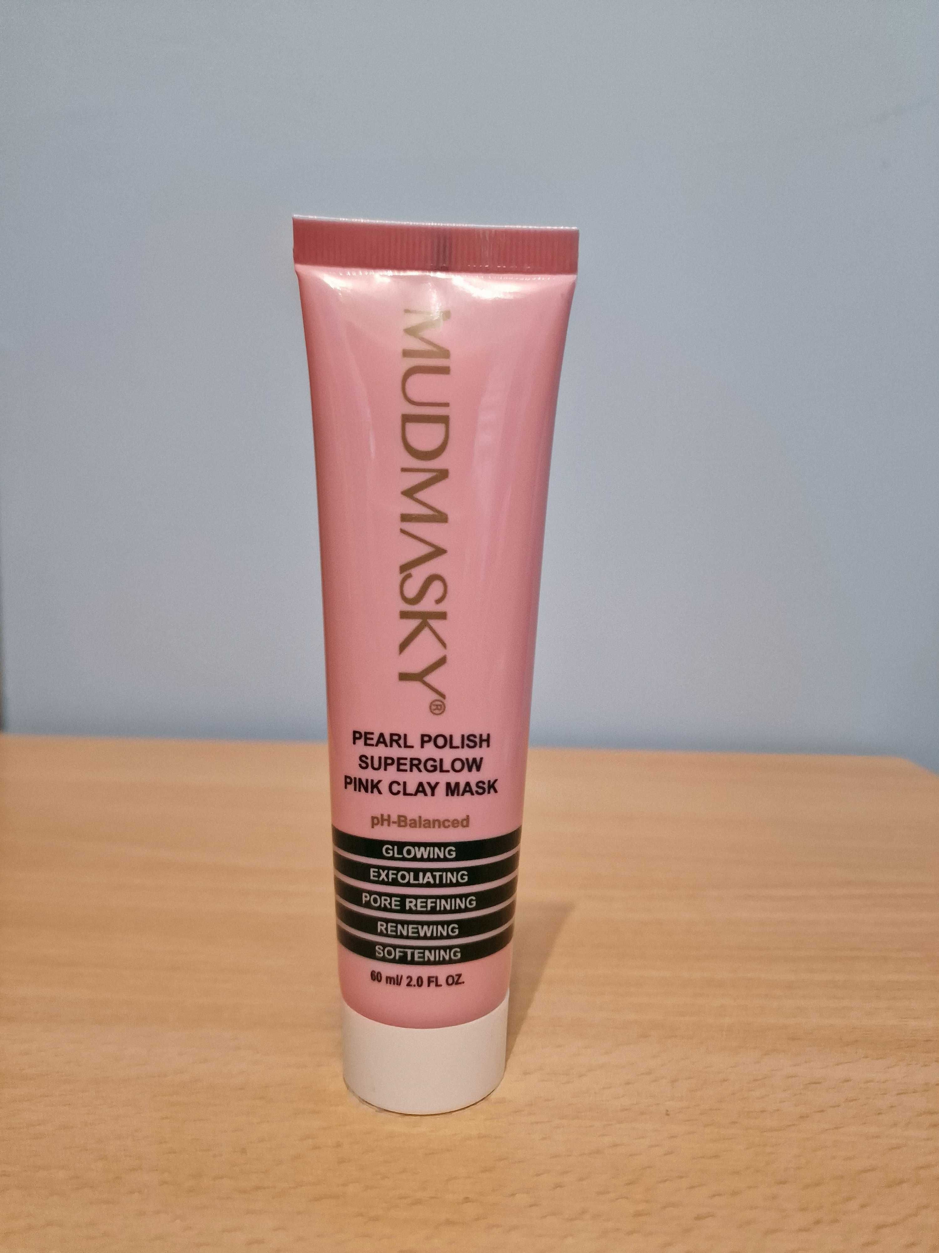 Maska do twarzy z różową glinką Superglow Pink Clay Mask Mudmasky