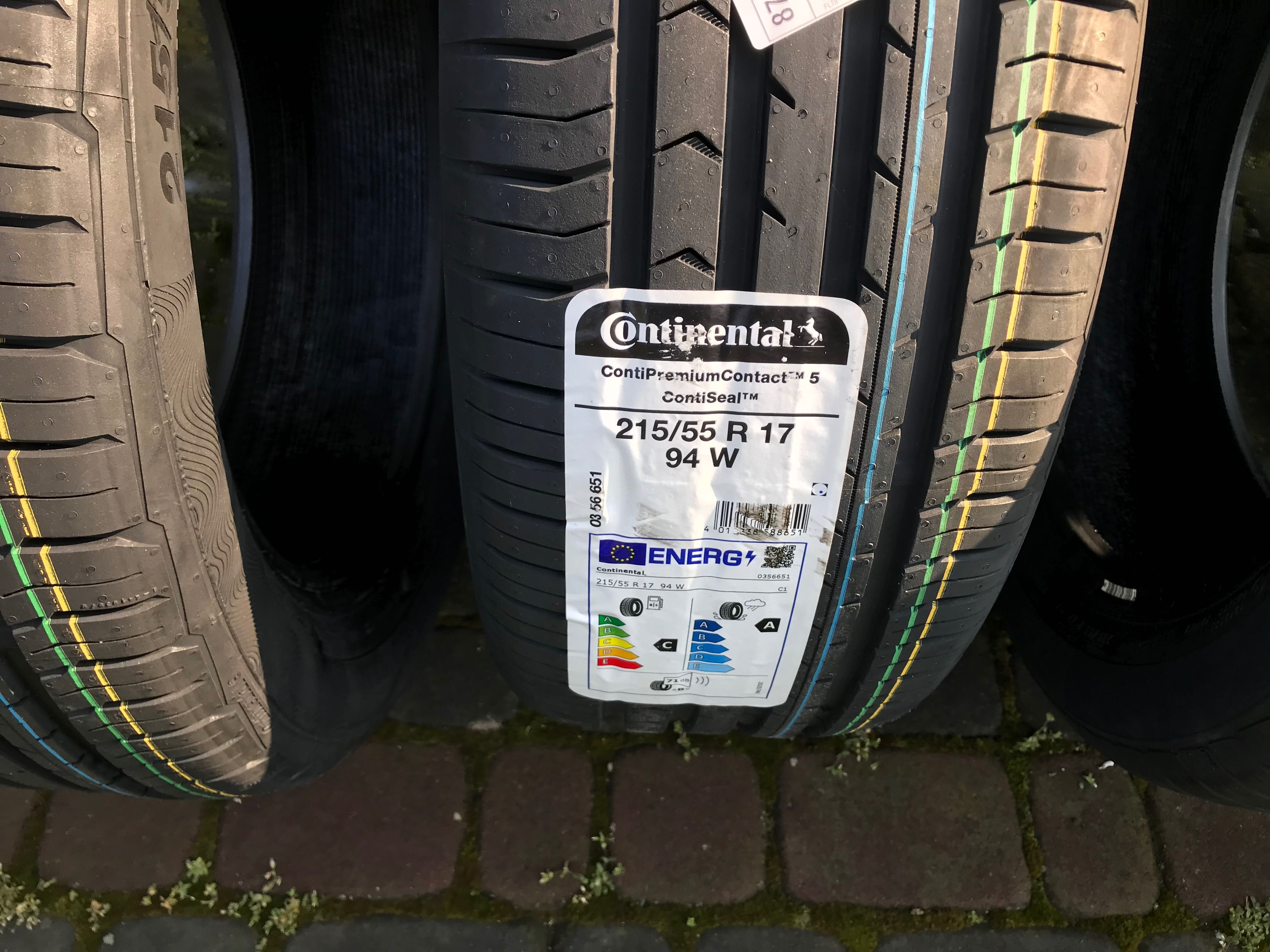 Nowe opony letnie Continental 215/55/17 94W