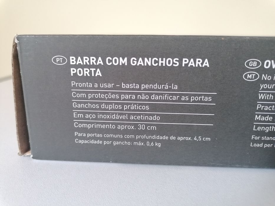 Barra de gancho para porta