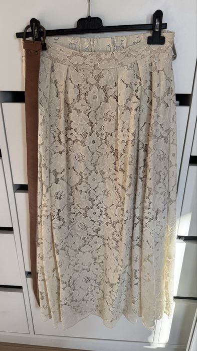 Спідниця мереживна кружевна з пояском