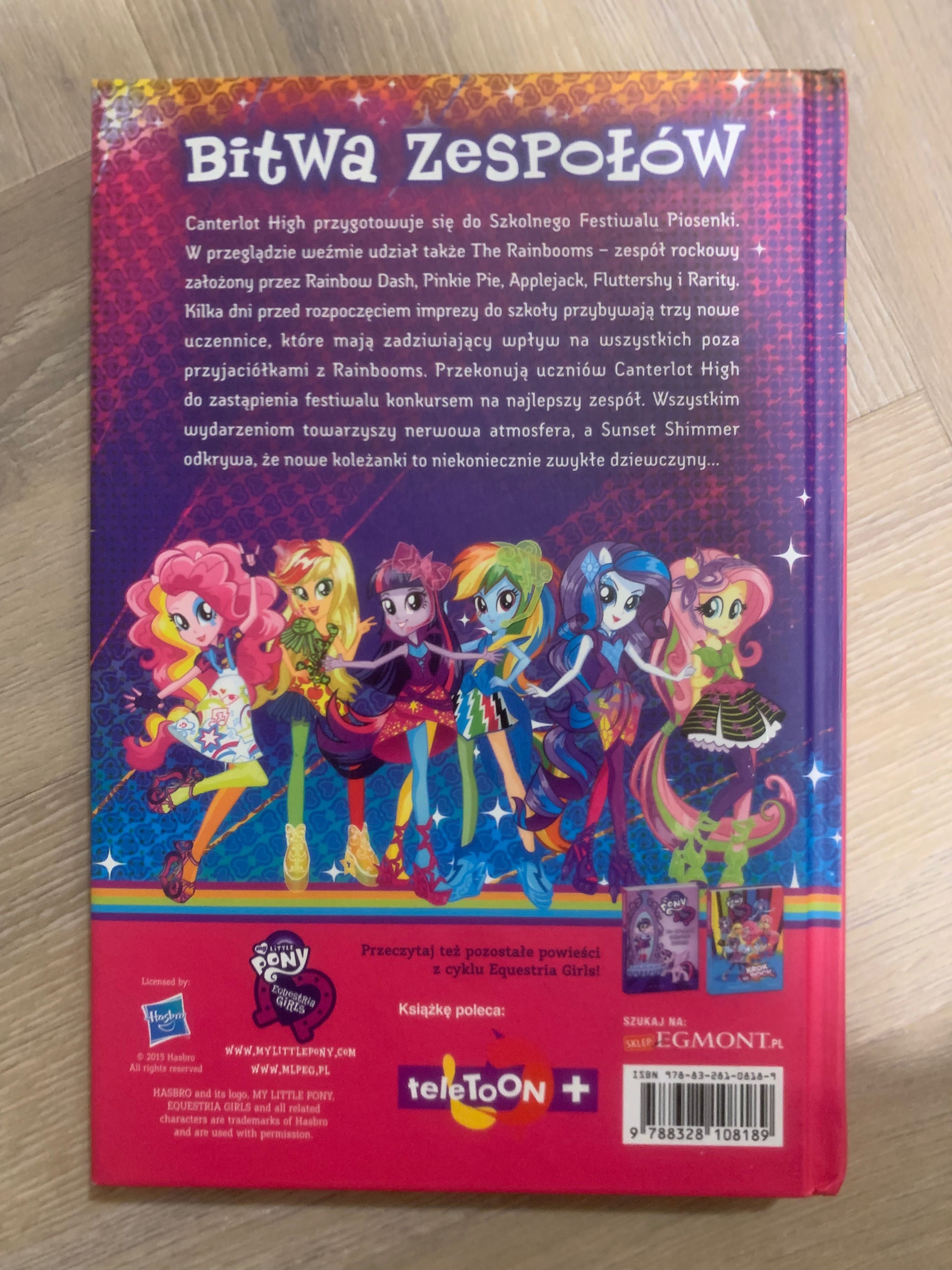 Książka My Little Pony Equestria Girls Bitwa Zespołów