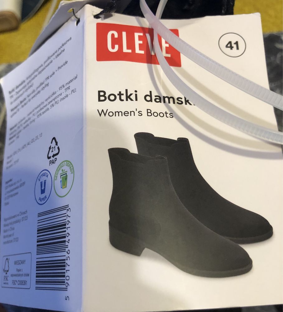 Botki damskie nowe