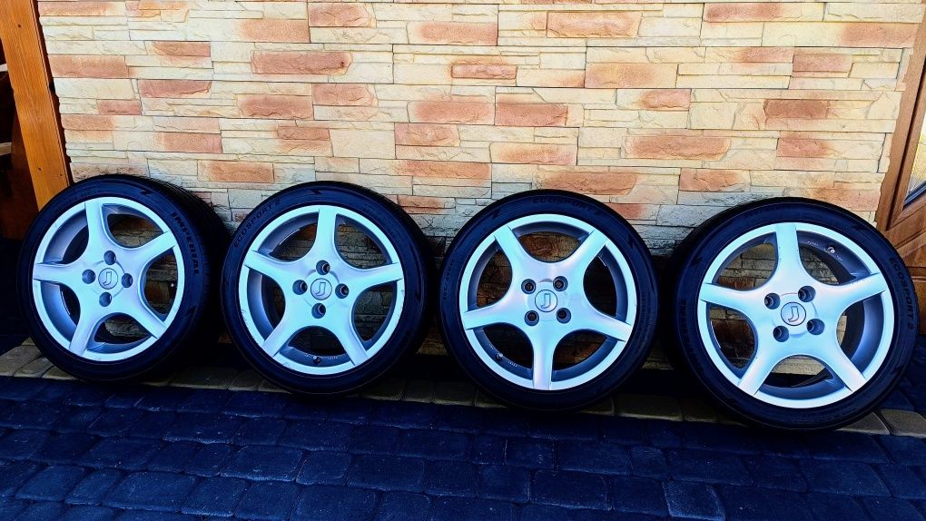 ALUFELGI 16" • R.O.D • 4x108 • + OPONY LETNIE 195/45 R16 • Stan BDB •