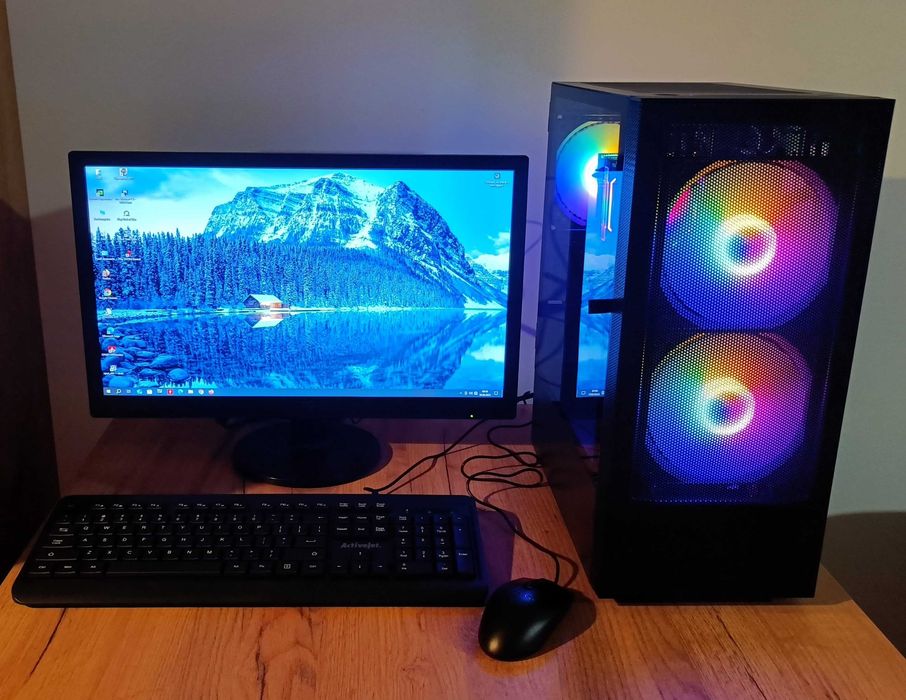 Zestaw komputer do gier GTX 1660 Super 6GB Intel 16GB 240 SSD 1TB HDD