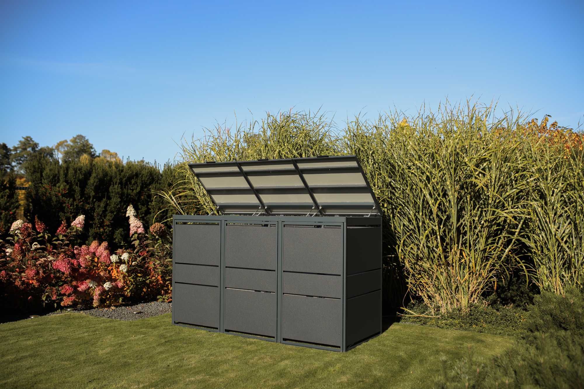 Zabudowa na kosze Top Box Obudowy koszy Osłony koszy 3x240L Premium