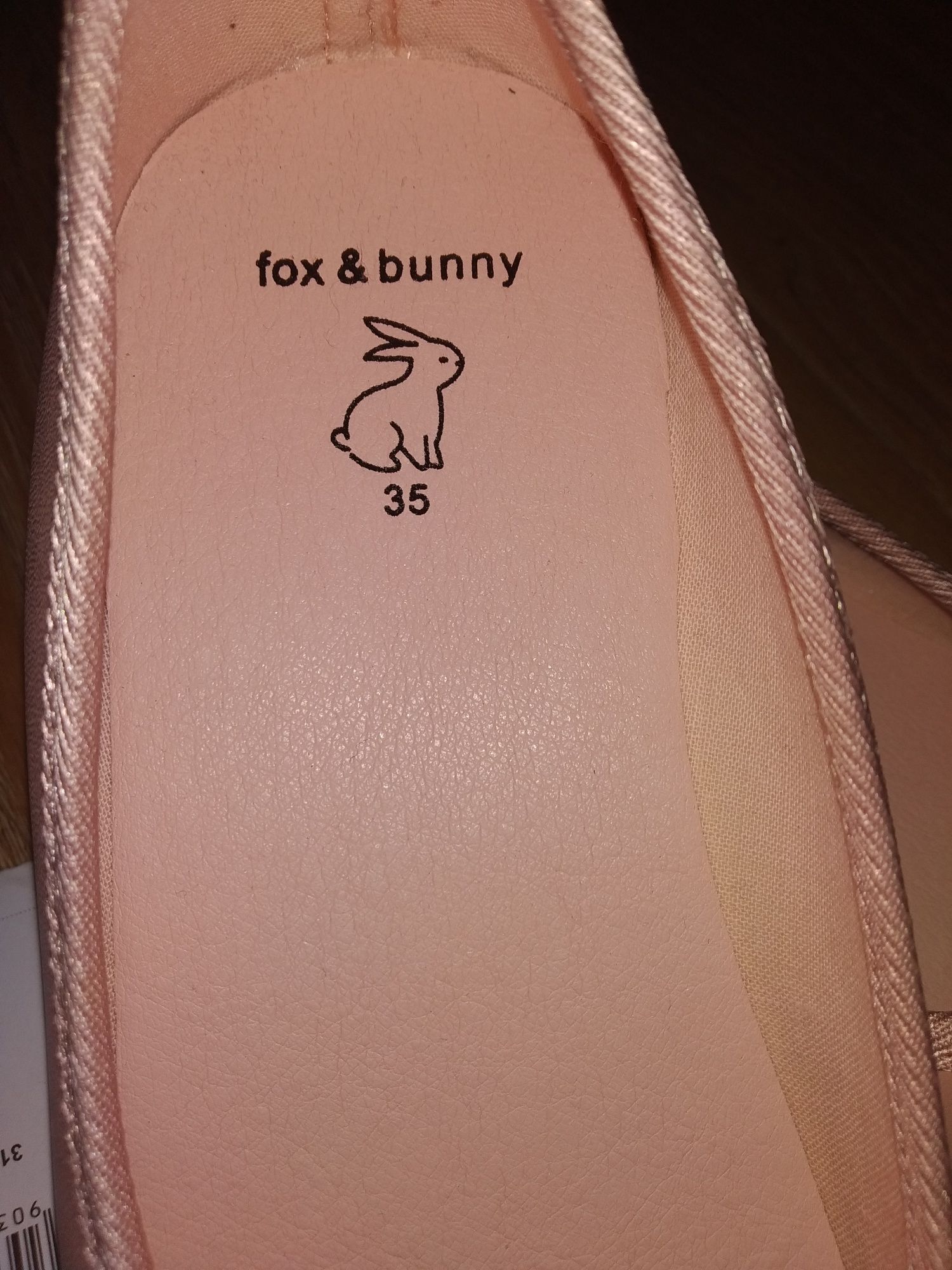 Балетки світло рожеві fox & bunny