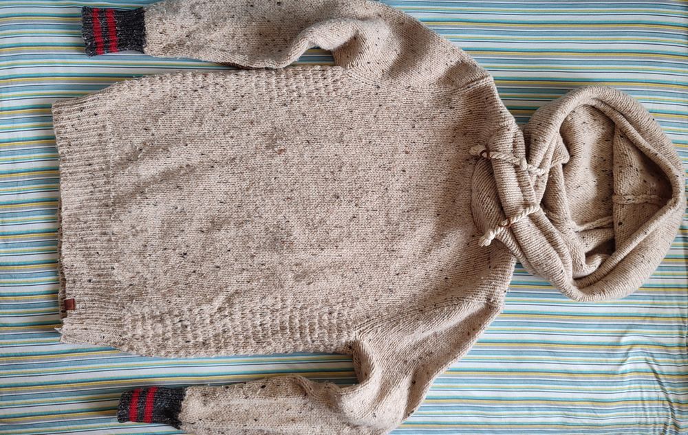 Scotch&soda wełna M sweter z kapturem