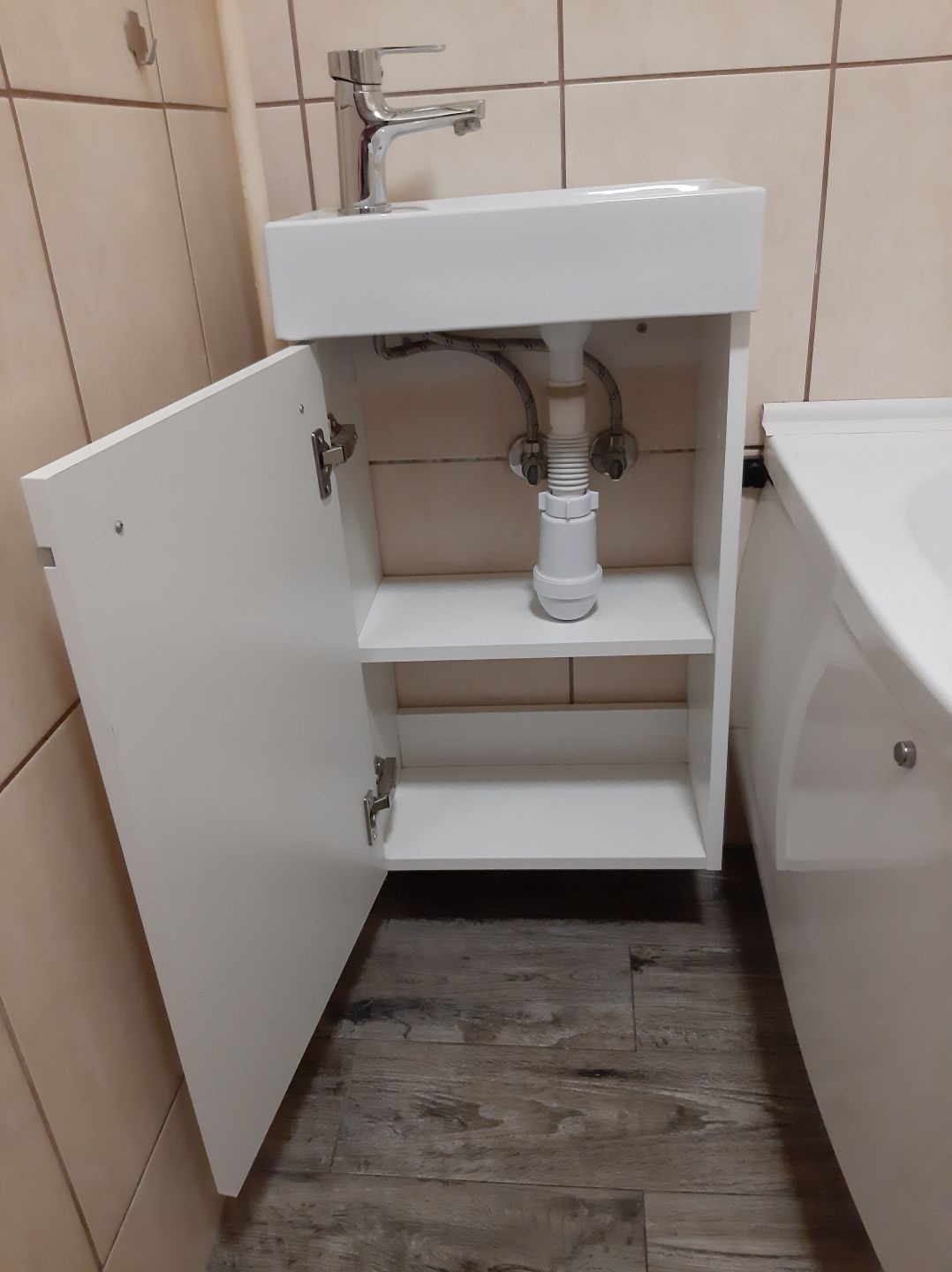 Komplet, umywalka z szafką