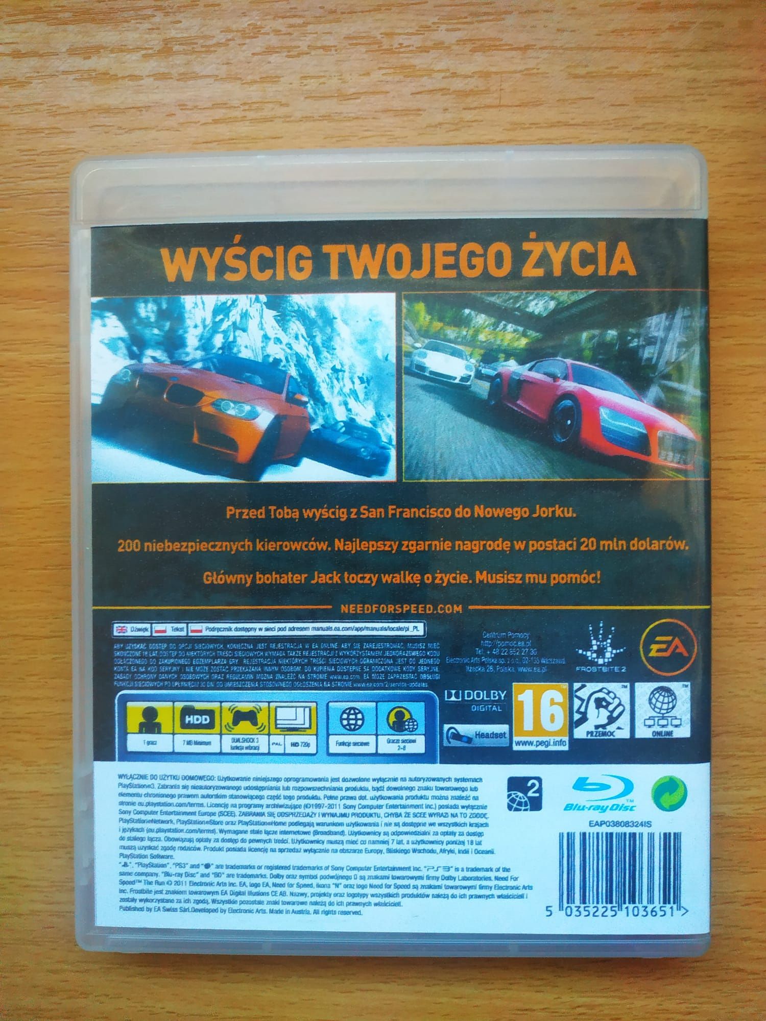 Need for speed The Run ps3, pl, stan bardzo, możliwa wysyłka olx