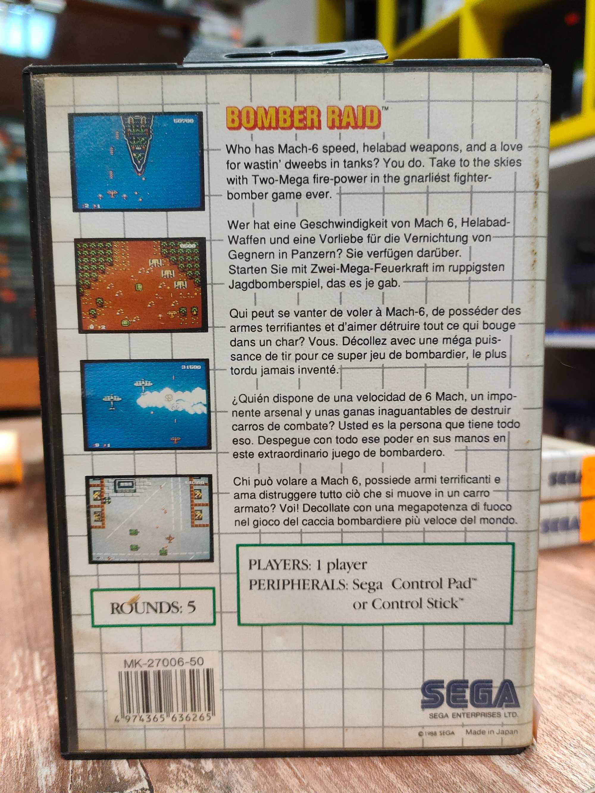Bomber Raid Sega (Game Gear, Master, System) Sklep Wysyłka Wymiana