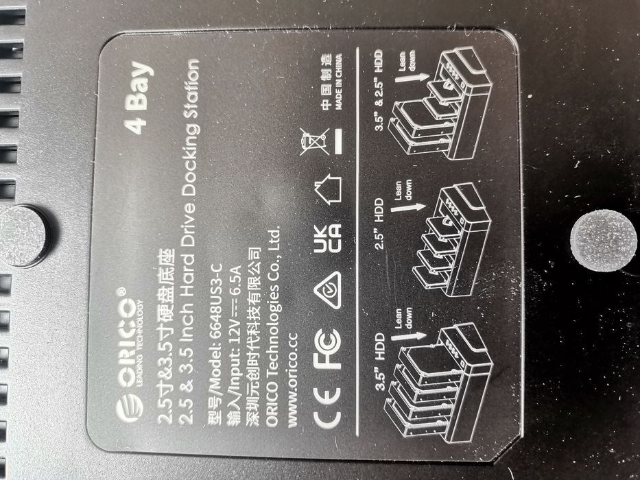 Orico Stacja klonująca 4*SATA 3,5" USB 5Gbps