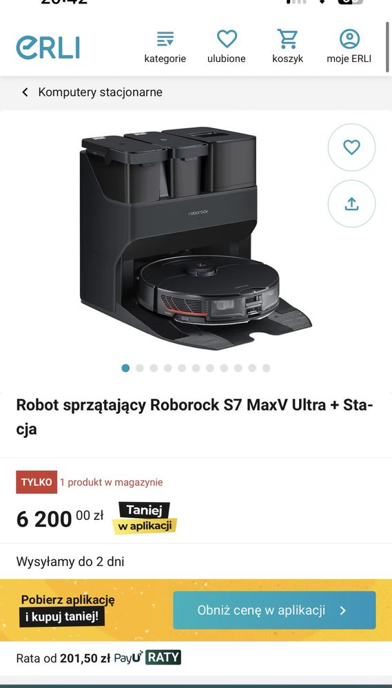 Robot sprzątający Roborock S7 MaxV Ultra