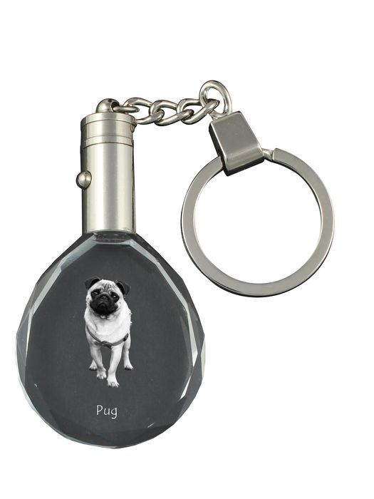 Mops brelok do kluczy owalny z koniem Art-Dog