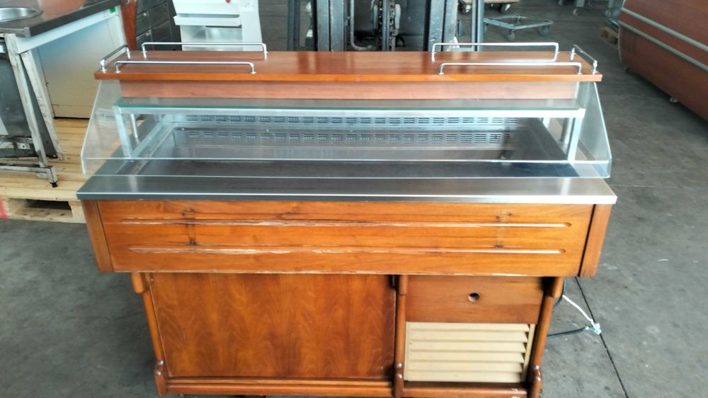 Vitrine de peixe refrigerada