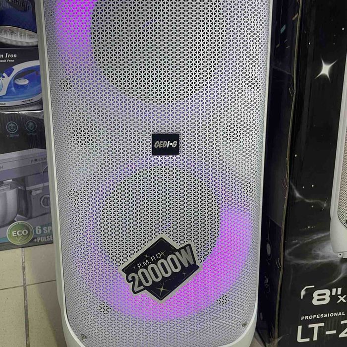 Большая мощная блютуз Колонка белая LT-2231 портативная акустика