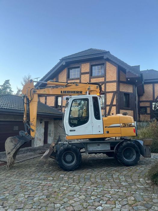 Liebherr A312 Podpory 2 łyżki widły 314 312  Liebherr A 312 2 łyżki widły podpory koparka kołowa 314