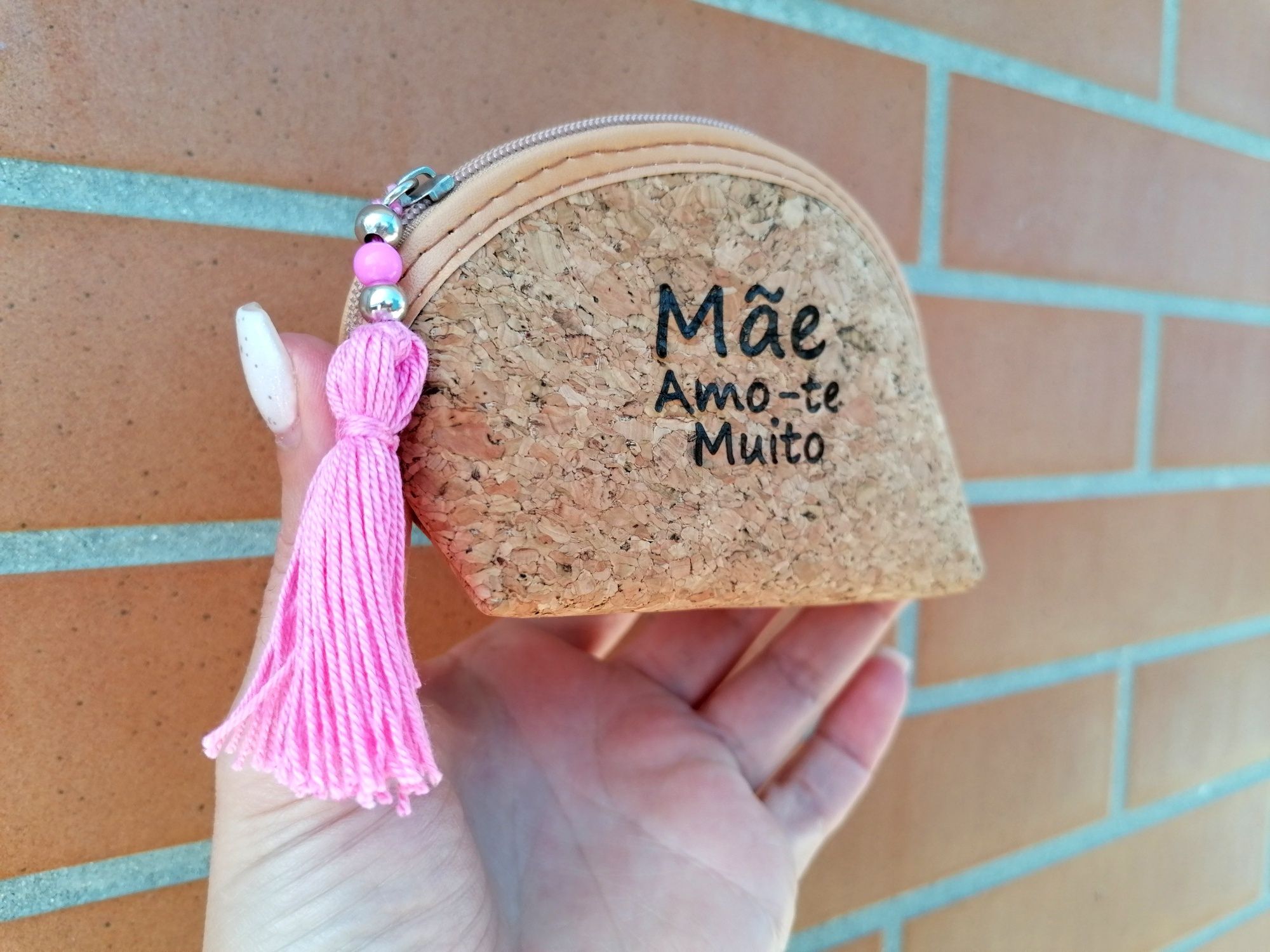 Porta moedas cortiça personalizado