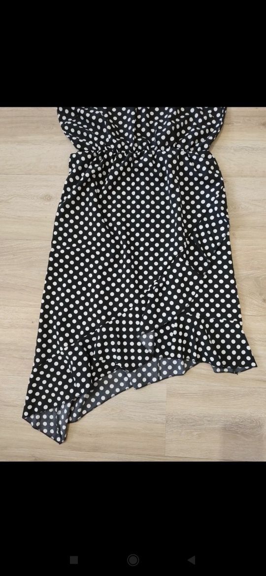 Sukienka asymetryczna w grochy L/XL Shein