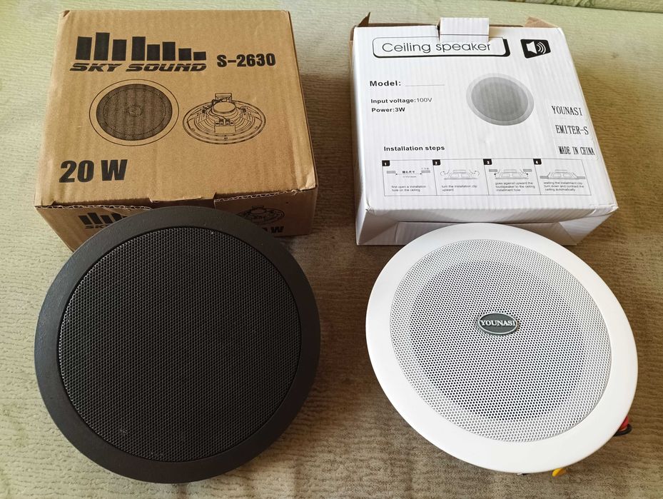 Стельовий динамік SKY SOUND S-2630W 20W та Younasi 6W