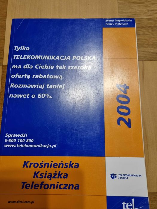 Książka telefoniczna Krosno i powiaty 2004 rok.