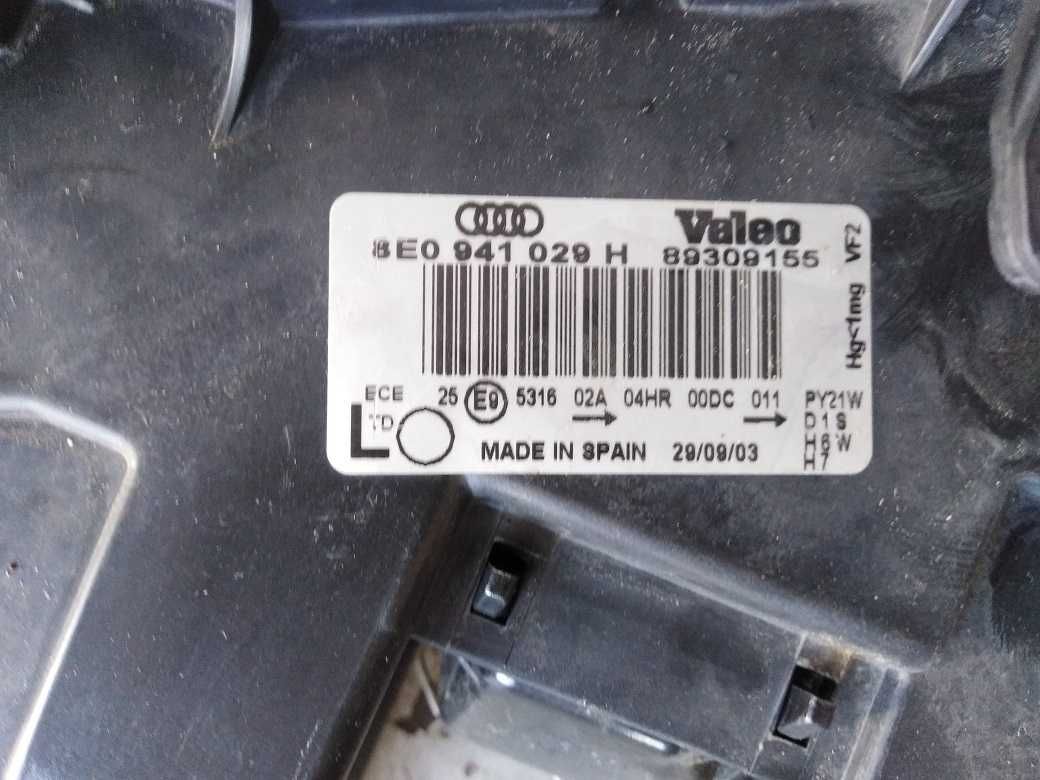 Audi A4 B6 Lampy Przód Lewa I Prawa Xenon