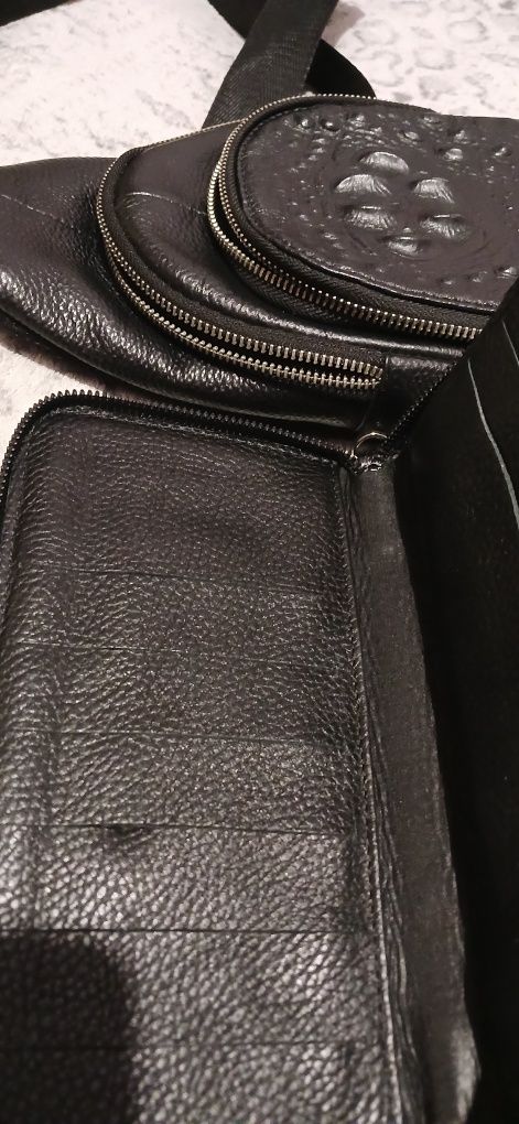 Мужской кожаный клатч Philipp Plein Филипп Плейн