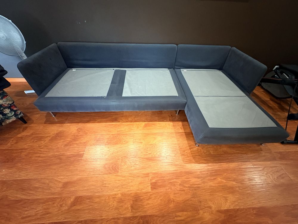 Sofá de Canto 3 Lugares IKEA + Chaise Longue - Cinzento