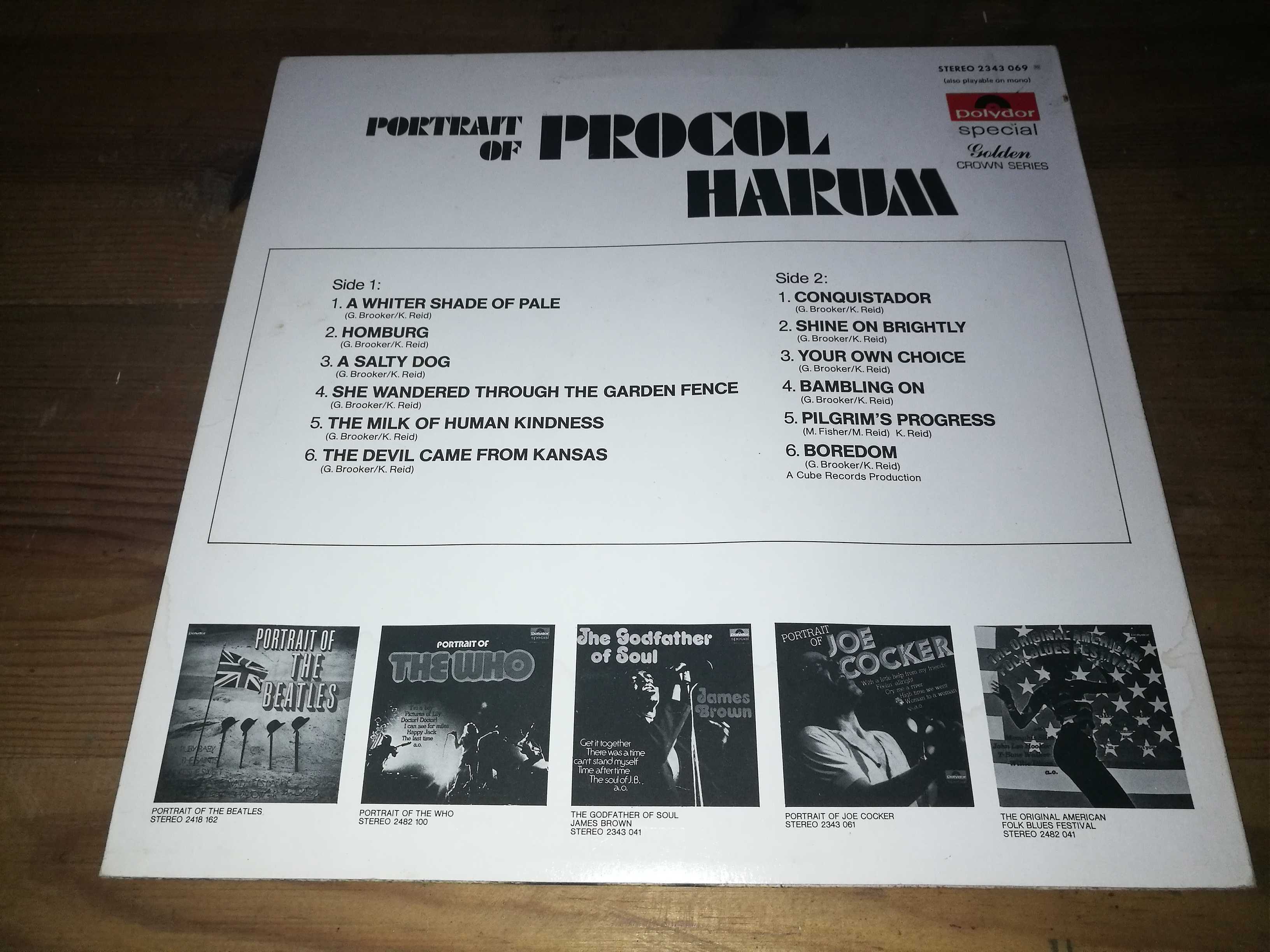 Procol Harum - Portrait Of Procol Harum LP (Ed holandesa - 1975)