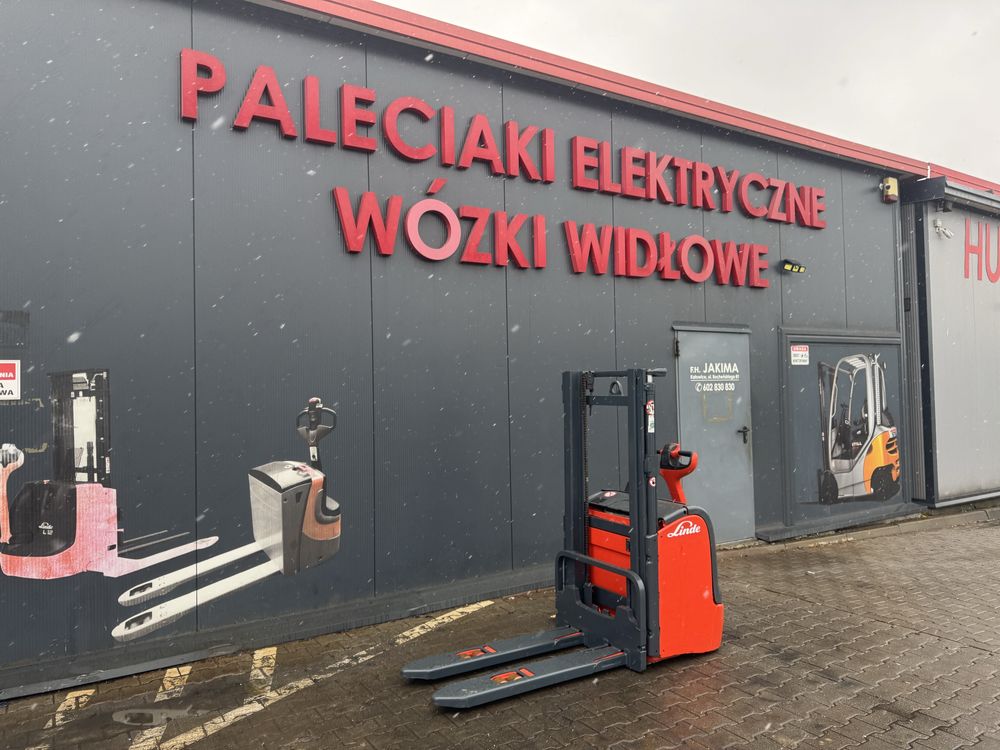 Paleciak elektryczny Linde 1600 kg 240 cm wózek sztaplarka Linde L 16
