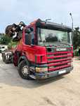 Scania P114  Scania P 114 380 KM HDS do złomu + Hak Hakowiec